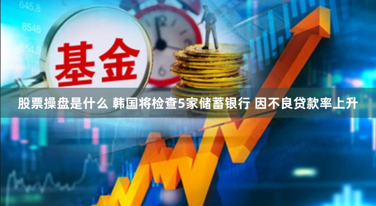股票操盘是什么 韩国将检查5家储蓄银行 因不良贷款率上升